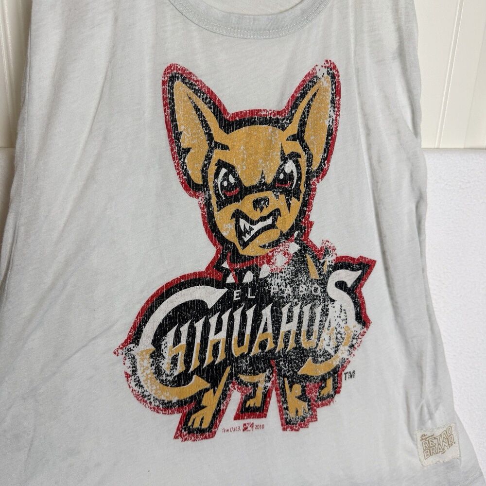 El Paso Chihuahuas Tank Top Halter Women's Large Minor Leage Baseball Retro Brd.
